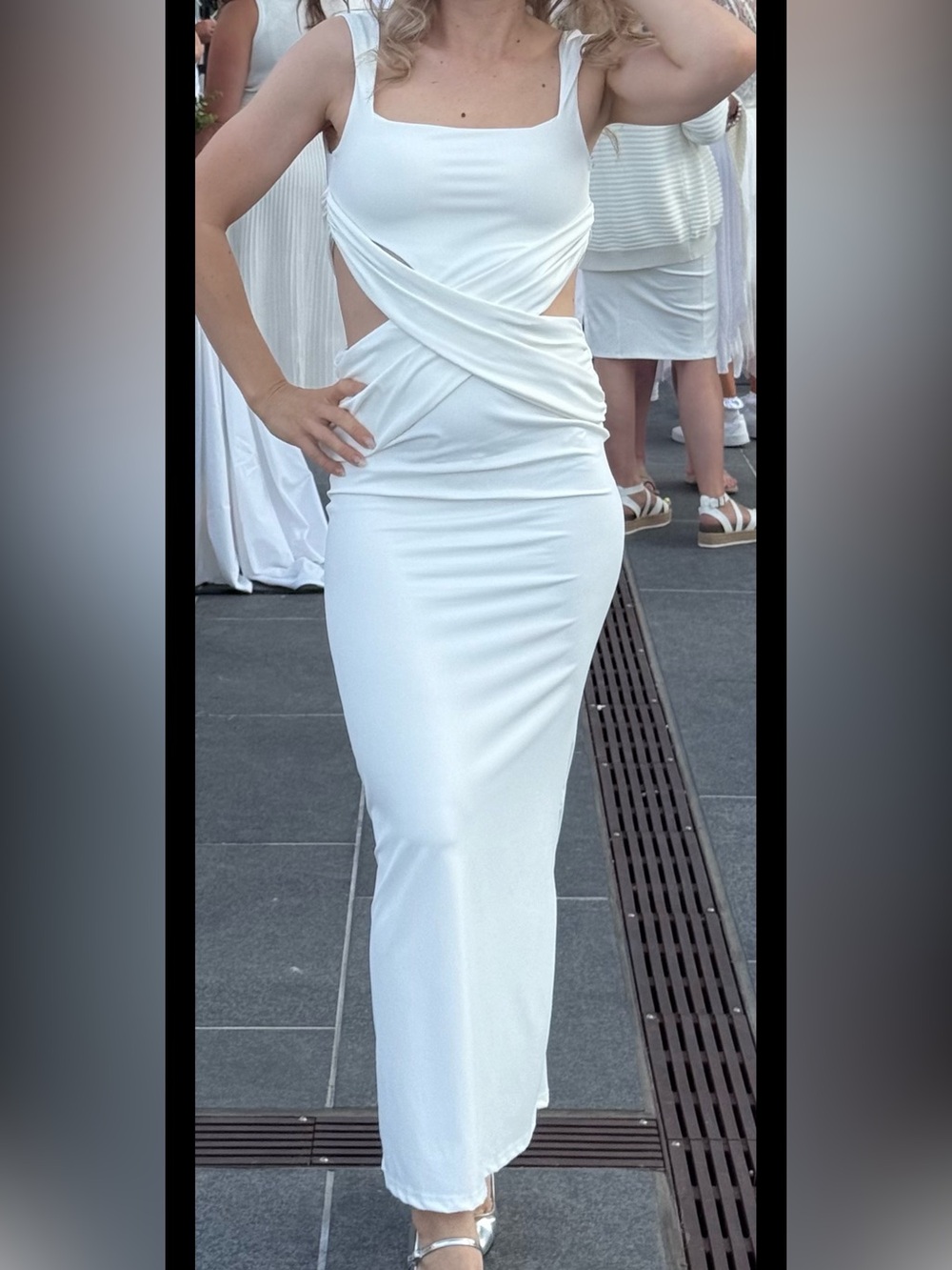Women's White Maxi dress